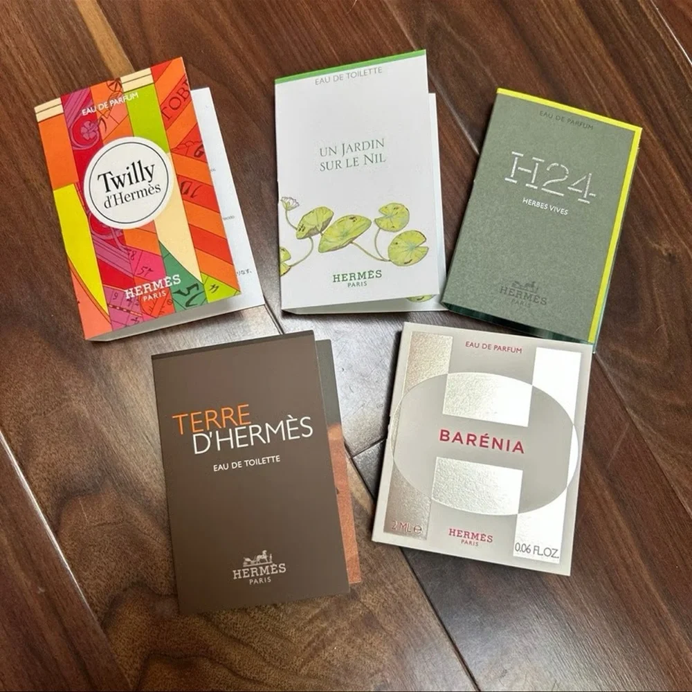 NEW ~ HERMES ~ 5 SAMPLES SET